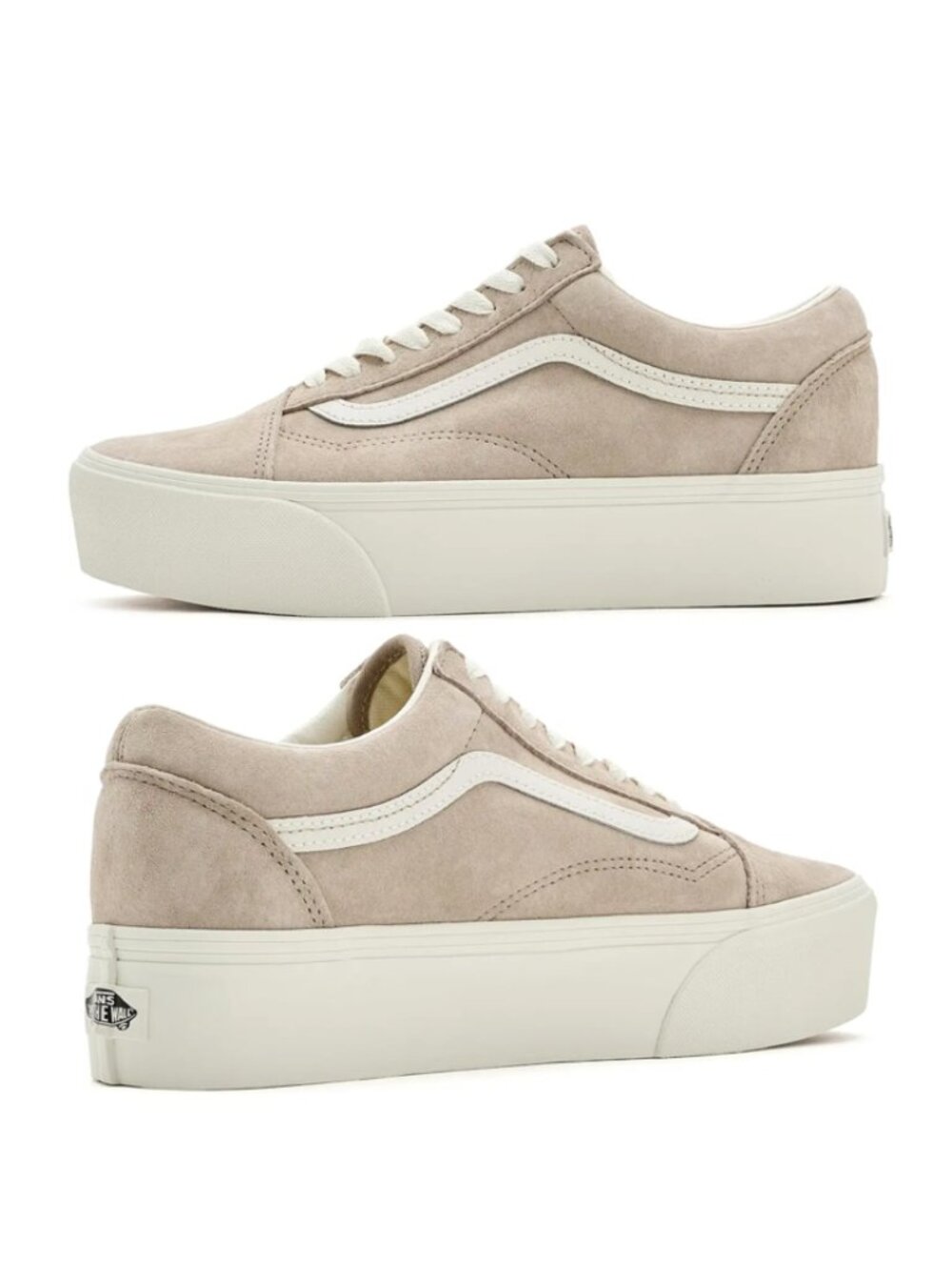 VANS Old Skool Suede Low-Top Platform Sneakers (Pig Suede Incense)